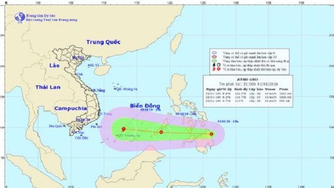 Xuất hiện áp thấp nhiệt đới trên biển Đông, có khả năng mạnh thành bão