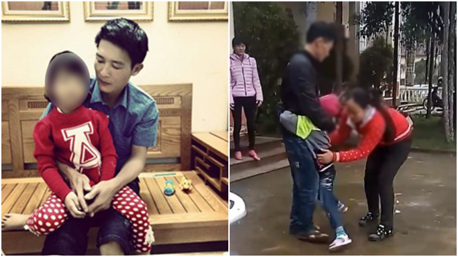 Bố bé gái khóc thét khi gặp mẹ: ‘Tôi chấp thuận giao con nhưng cháu giãy giụa không chịu theo'