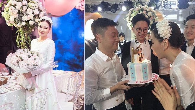 MC Mai Ngọc được ông xã đại gia tổ chức tiệc sinh nhật hoành tráng không thua gì tiệc cưới!