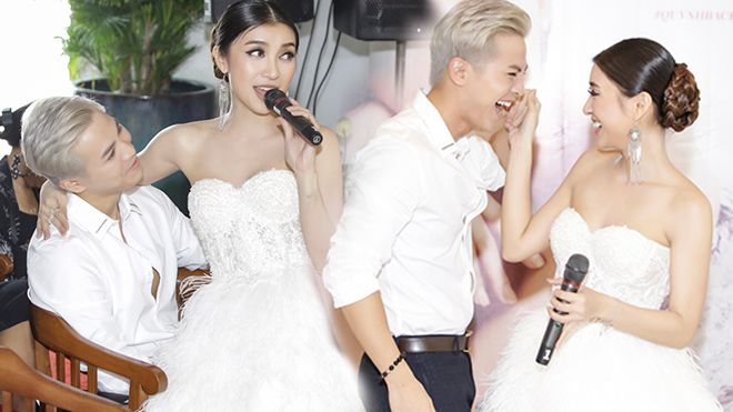 Thích thú với khoảnh khắc Tiêu Châu Như Quỳnh 'thả thính' Mai Tiến Dũng tại buổi họp báo