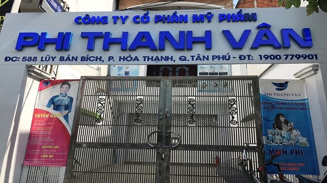 Xử phạt hành chính đối với Công ty Mỹ phẩm Phi Thanh Vân