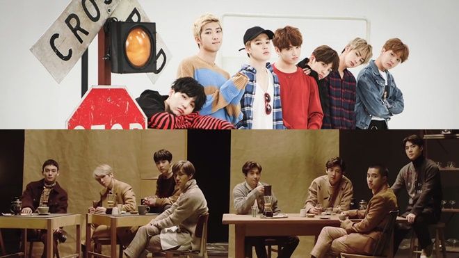 BTS vượt mặt EXO, dẫn đầu danh sách nghệ sĩ bán đĩa chạy nhất Kpop trong năm 2017