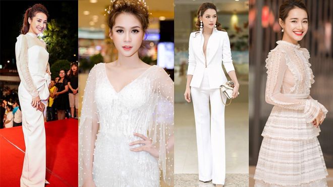 Không chỉ mê mệt màu trắng, Nhã Phương và 'Bóng hồng 2 triệu đô' của Trường Giang còn đụng hàng chan chát