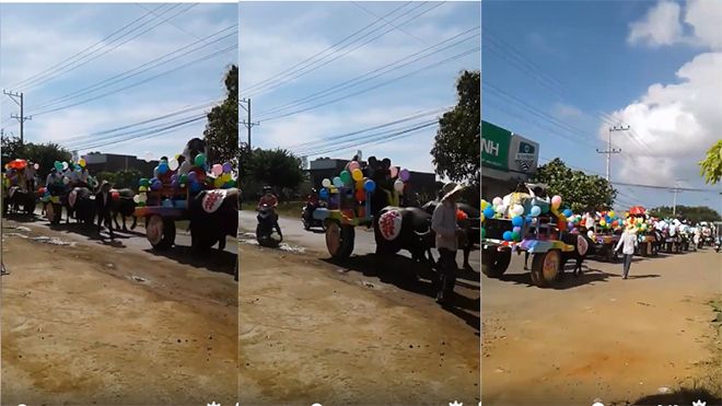 Đám cưới 'hot' nhất đầu năm 2018: chú rể rước dâu bằng 14 con trâu