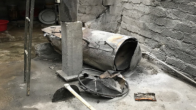 Nồi hơi bất ngờ phát nổ, 2 vợ chồng trọng thương