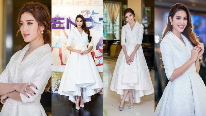 Huyền My đẹp bất-phân-thắng-bại khi lần đầu đụng hàng với 'Hoa hậu quốc dân' Phạm Hương