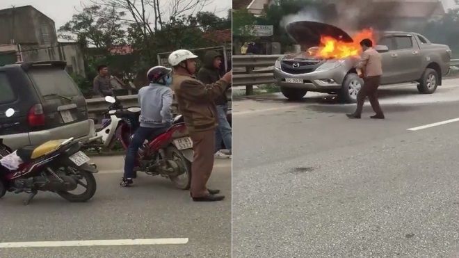 Tranh cãi gay gắt việc người dân chỉ đứng nhìn và… quay clip chiếc xe ô tô bốc cháy ngùn ngụt