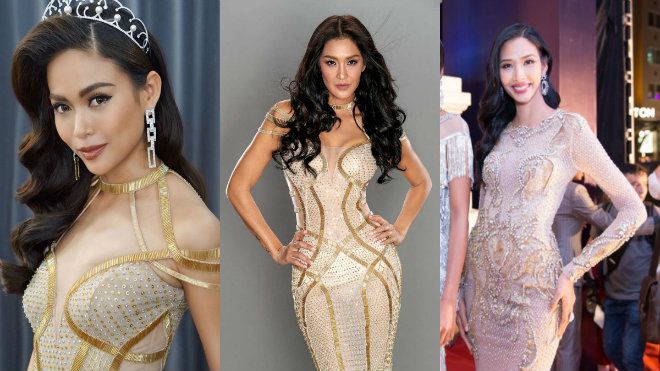 Sau khi lên ngôi á hậu, Hoàng Thùy- Mâu Thủy 'rủ nhau' diện đồ cũ đi sự kiện