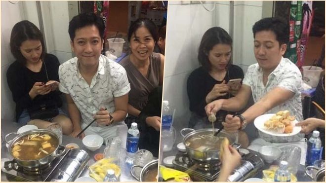 Nhã Phương nhăn nhó, khó chịu khi đi ăn với Trường Giang giữa tin đồn 'đường ai nấy đi'