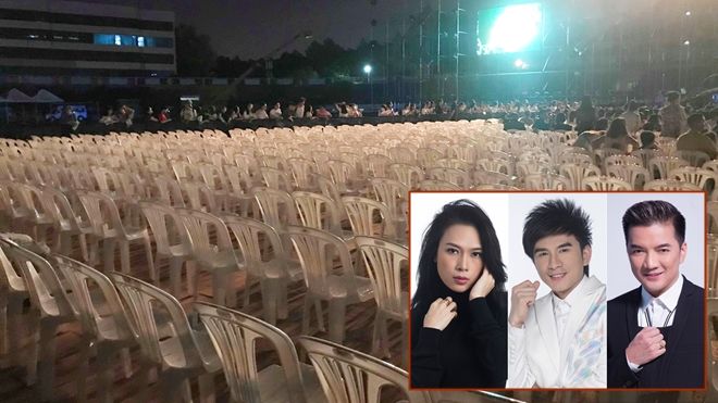 Vắng dàn sao tên tuổi, khán đài 'Làn Sóng Xanh 20' vắng hoe như dự đoán