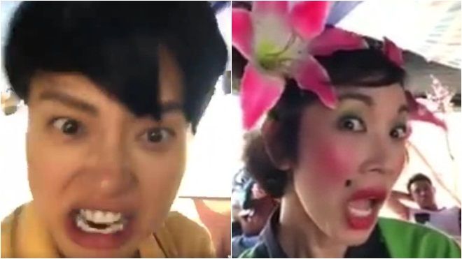 Chết cười với tạo hình mai đào và biểu cảm lầy lội của Ngô Thanh Vân, Xuân Lan trong phim Tết