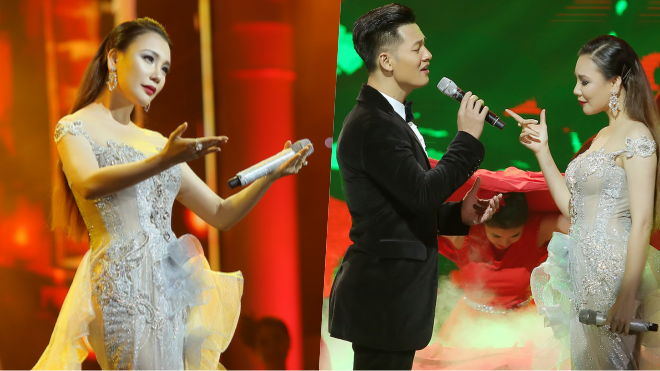 Hồ Quỳnh Hương 'phiêu' cùng Đức Tuấn trong bản hit của Ariana Grande