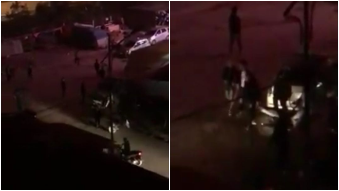 Hàng chục thanh niên cầm hung khí ẩu đả trong đêm