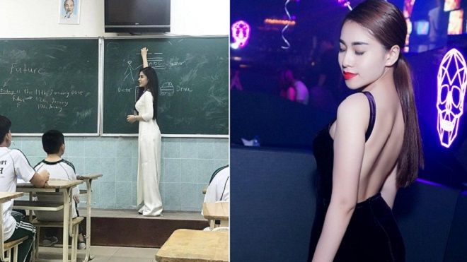 Cô giáo tiếng Anh siêu gợi cảm, giỏi 3 thứ tiếng biết chơi 4 nhạc cụ