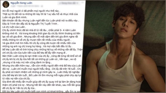 Song Luân buồn bã tiết lộ chị gái mượn nợ không trả, khiến gia đình khốn đốn