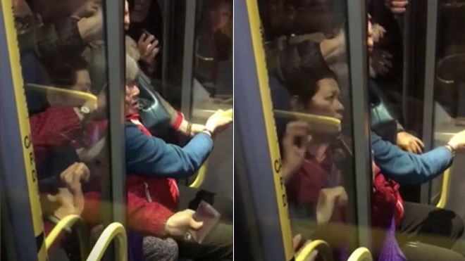 Video: Người chen chúc nhau lên xe buýt không khác gì zombie