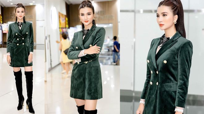 Mới đầu năm 2018, Kim Tuyến đã miệt mài mặc lỗi đi sự kiện