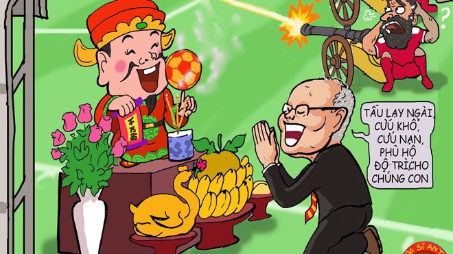 Hí họa thầy Park dùng sâm Hàn giúp U23 Việt Nam khỏe phi thường