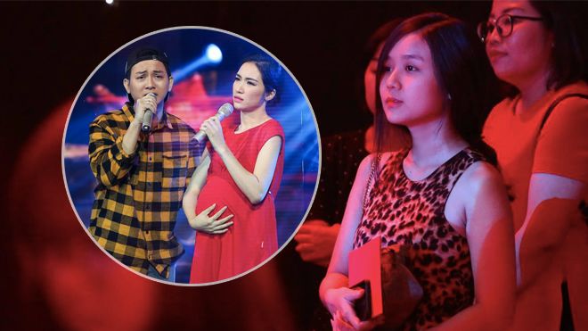 Bạn gái lặng lẽ theo dõi Hoài Lâm hát cùng Hoà Minzy