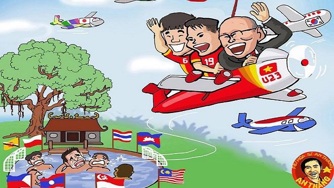 Góc nhìn hài hước về thầy trò đội tuyển U23 Việt Nam trước chiến thắng lịch sử