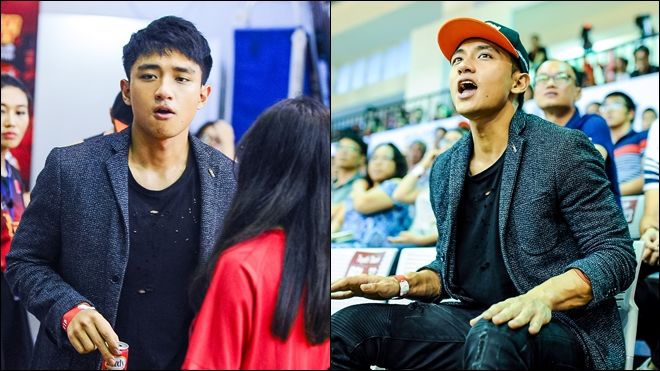 Hữu Vi nhiệt tình đến cổ vũ cho Saigon Heat dù kín lịch quay