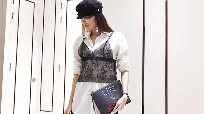 Lan Khuê chọn nhầm áo lót khi diện phong cách 'nội y ngoài trang phục'