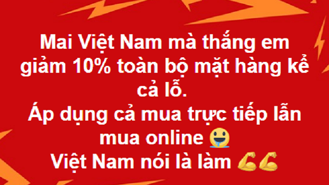 Trước thềm trận bán kết, dân mạng lại rần rần chia sẻ status thề 'độc': Nếu Việt Nam thắng, tôi sẽ…