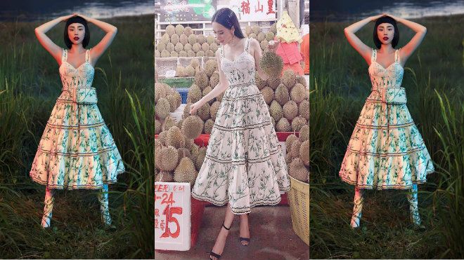 Không chỉ mặc một thiết kế những hai lần, Tóc Tiên còn đụng hàng kép cả Angela Phương Trinh và Tú Hảo