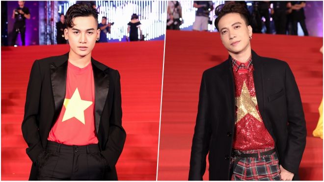 Cùng diện áo cờ đỏ sao vàng, S.T - Ali Hoàng Dương 'nổi bần bật', chiếm trọn sự chú ý