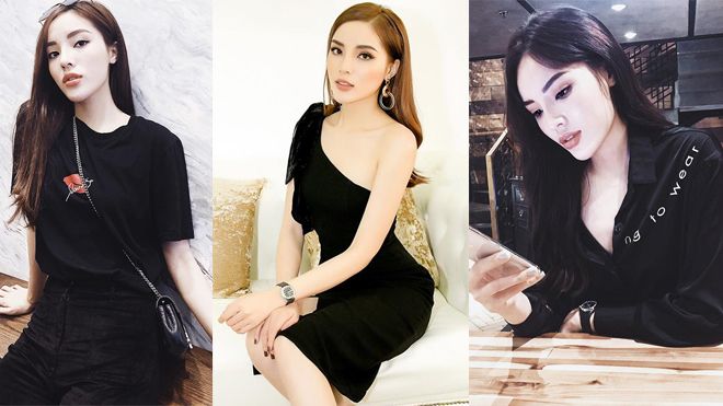 Để ý mới thấy dạo này Kỳ Duyên chỉ 'làm bạn' với mỗi màu đen, từ áo quần tới phụ kiện