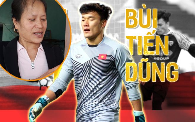 Mẹ của thủ môn Bùi Tiến Dũng: 'Nhà nghèo, không dám mong con trai có người yêu nổi tiếng'