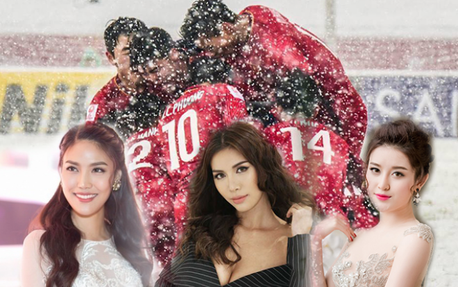 Đây chính là một trong những khoảnh khắc đẹp nhất được nghệ sĩ V-biz đồng loạt chia sẻ sau trận chung kết của U23 Việt Nam