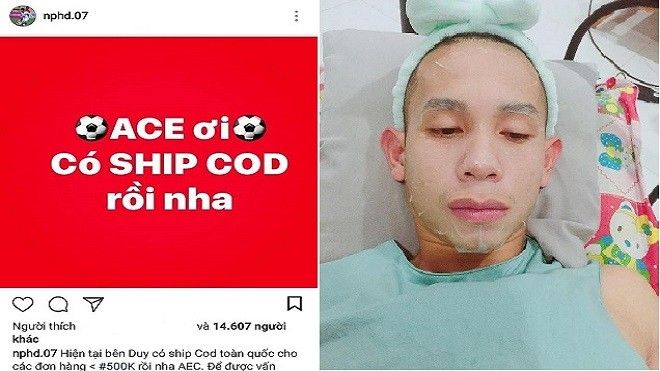 Chưa kịp đáp xuống sân bay, Hồng Duy đã đăng bài bán mỹ phẩm online khiến Fan thích thú