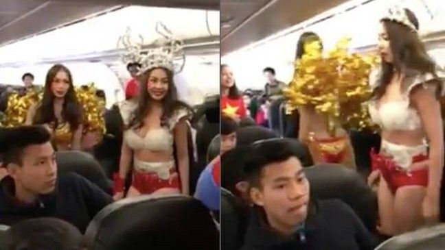 NTK bộ trang phục bikini đón chào U23 bị dân mạng 'ném đá' khẳng định không hợp tác với hãng hàng không