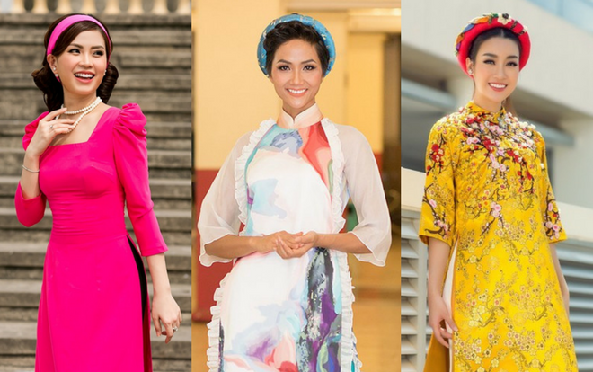 Muốn đẹp như Hoa hậu trong Tết Mậu Tuất, chớ bỏ qua tuyệt chiêu diện áo dài 'chuẩn không cần chỉnh' này!