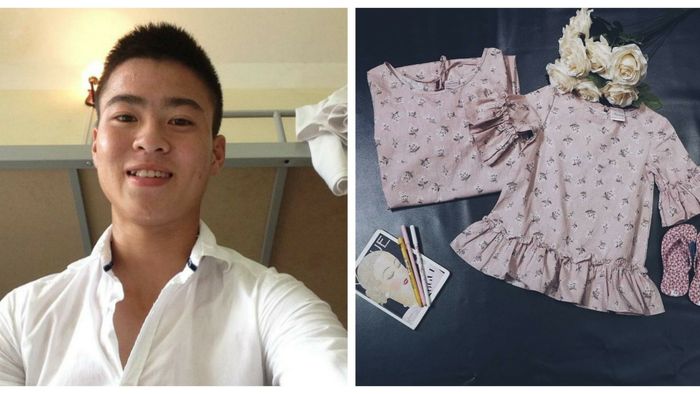 Ngoài Hồng Duy bán mỹ phẩm, U23 Việt Nam còn có 'người hùng' Duy Mạnh bán quần áo ngủ cho các chị, em