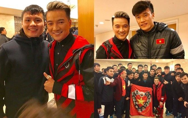 Đàm Vĩnh Hưng bật mí được Bùi Tiến Dũng gọi là 'soái ca' và hôn Quang Hải trong hậu trường