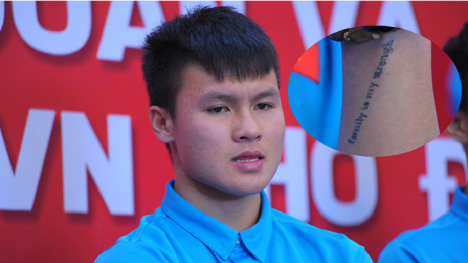 Người hâm mộ xúc động khi nhìn thấy hình xăm đặc biệt trên tay cầu thủ Quang Hải