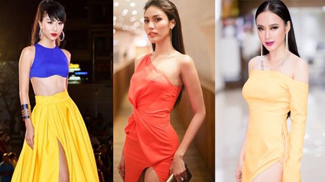 Đến Lan Khuê còn diện váy xẻ cao ngút ngàn thế này thì đây chính là kiểu trang phục hot nhất đầu năm 2018