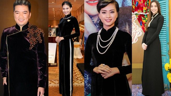 Tết này muốn nổi bần bật, hãy tậu ngay một chiếc áo dài đen như dàn sao Việt đình đám