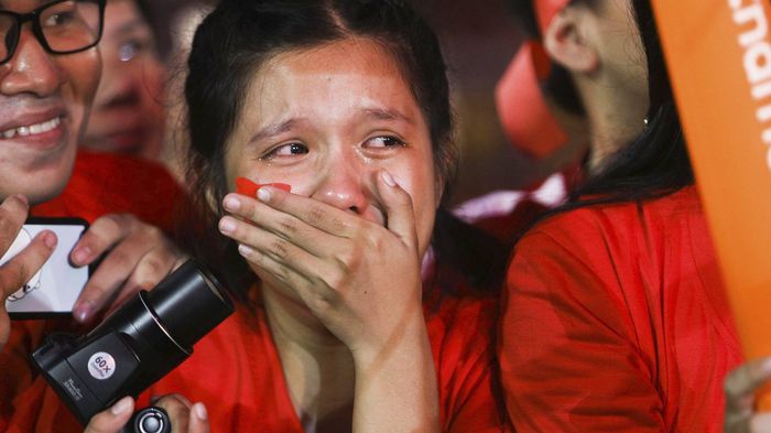 Xúc động với những giọt nước mắt trong buổi giao lưu của U23 Việt Nam