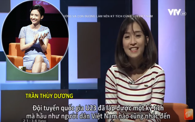 Xinh đẹp và nói tiếng Anh như gió - nữ MC trực tiếp giao lưu với đội trưởng Xuân Trường U23 Việt Nam là ai?