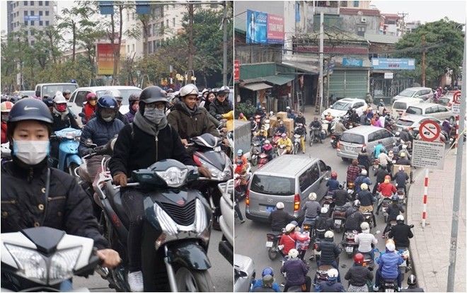 Hà Nội ngày cuối năm, sáng trưa chiều tối đều ách tắc kinh hoàng