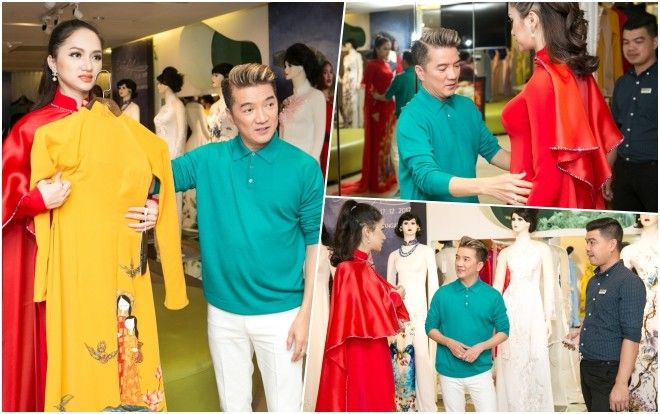 Đàm Vĩnh Hưng tư vấn Hương Giang chọn áo dài thi Hoa hậu Chuyển giới