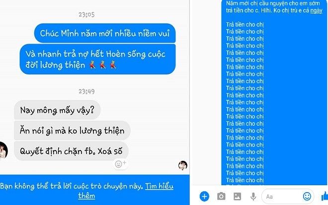 Vừa chúc Tết vừa đòi nợ, nhiều người khóc thét vì bị con nợ 'cù nhầy' chặn luôn facebook