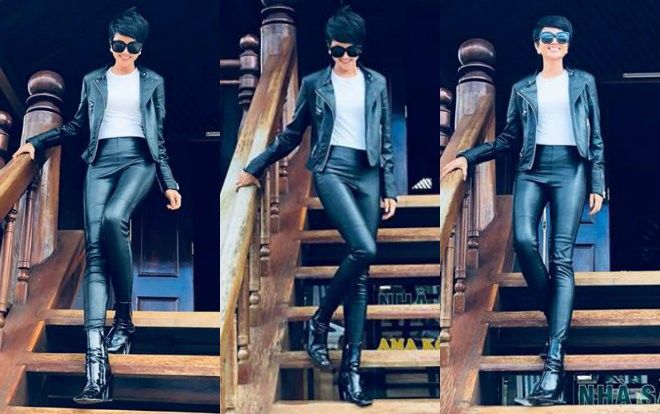 H'Hen Niê diện cả cây đen khoe chân dài miên man khi xuống phố mùng 3 Tết