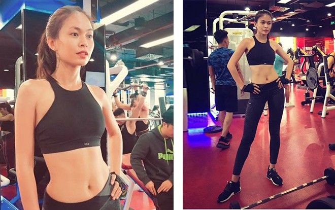 Mâu Thủy xông đất phòng gym khoe vòng eo thon gọn sau Tết, quyết lấy thân hình chữ S