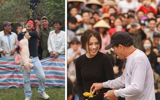 Cười ngất với hàng loạt trò chơi vui nhộn trong các lễ hội truyền thống đầu năm mới