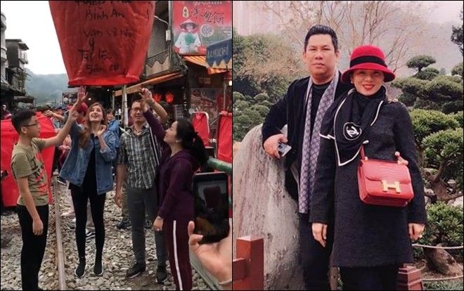 Sao Việt du xuân 2018: Người ở xứ Đài thắp đèn trời, kẻ đến Hương Cảng cầu bình an