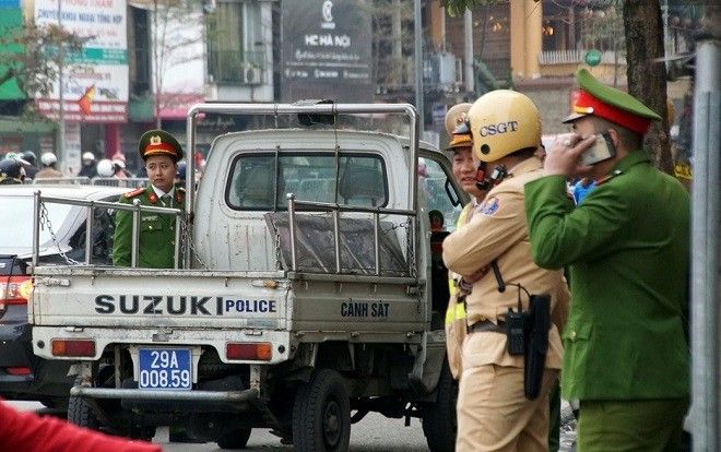 Hàng trăm cảnh sát bảo đảm an ninh trật tự tại lễ cầu an ở Tổ đình Phúc Khánh